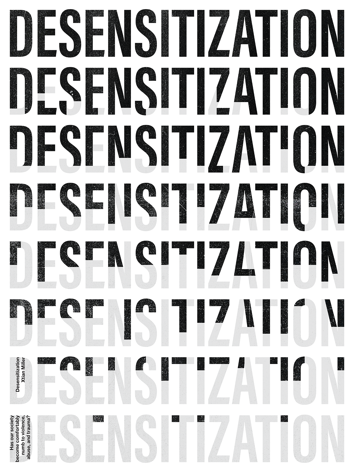 experimental typographic power to the poster